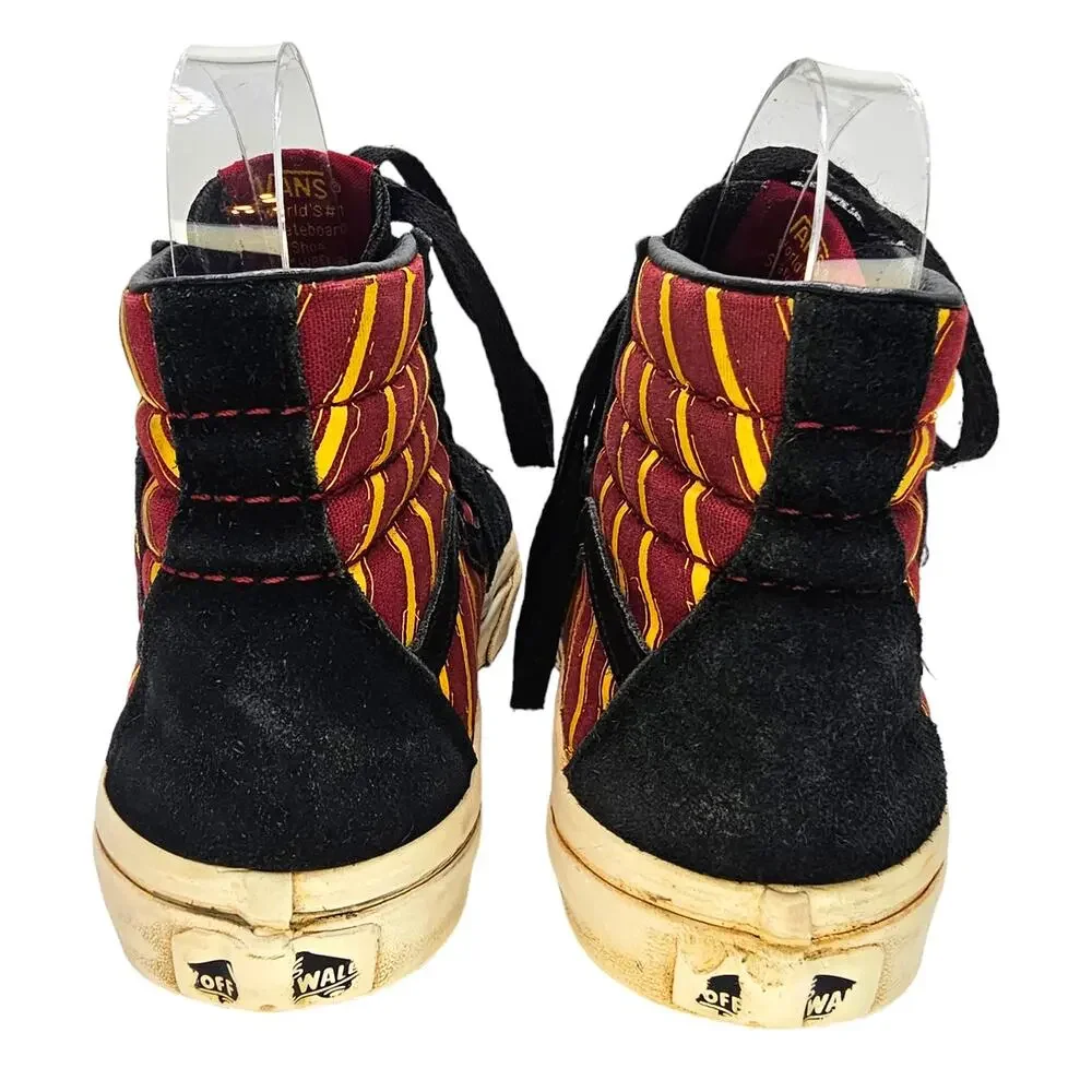 Vans Harry Potter Gryffindor Red, Gold, & Black Sk-8 Hi Kidcore Sneakers